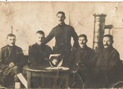 Фотографија полеђина - Живојин Новаковић, учесник Првог светског рата, трговац из Пецке - носилац Албанске  споменице.